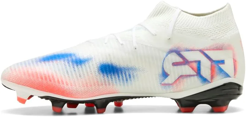 Футбольные бутсы Puma Men's Future 8 Pro для твердого и искусственного покрытия, белый/черный/красный — фото 3