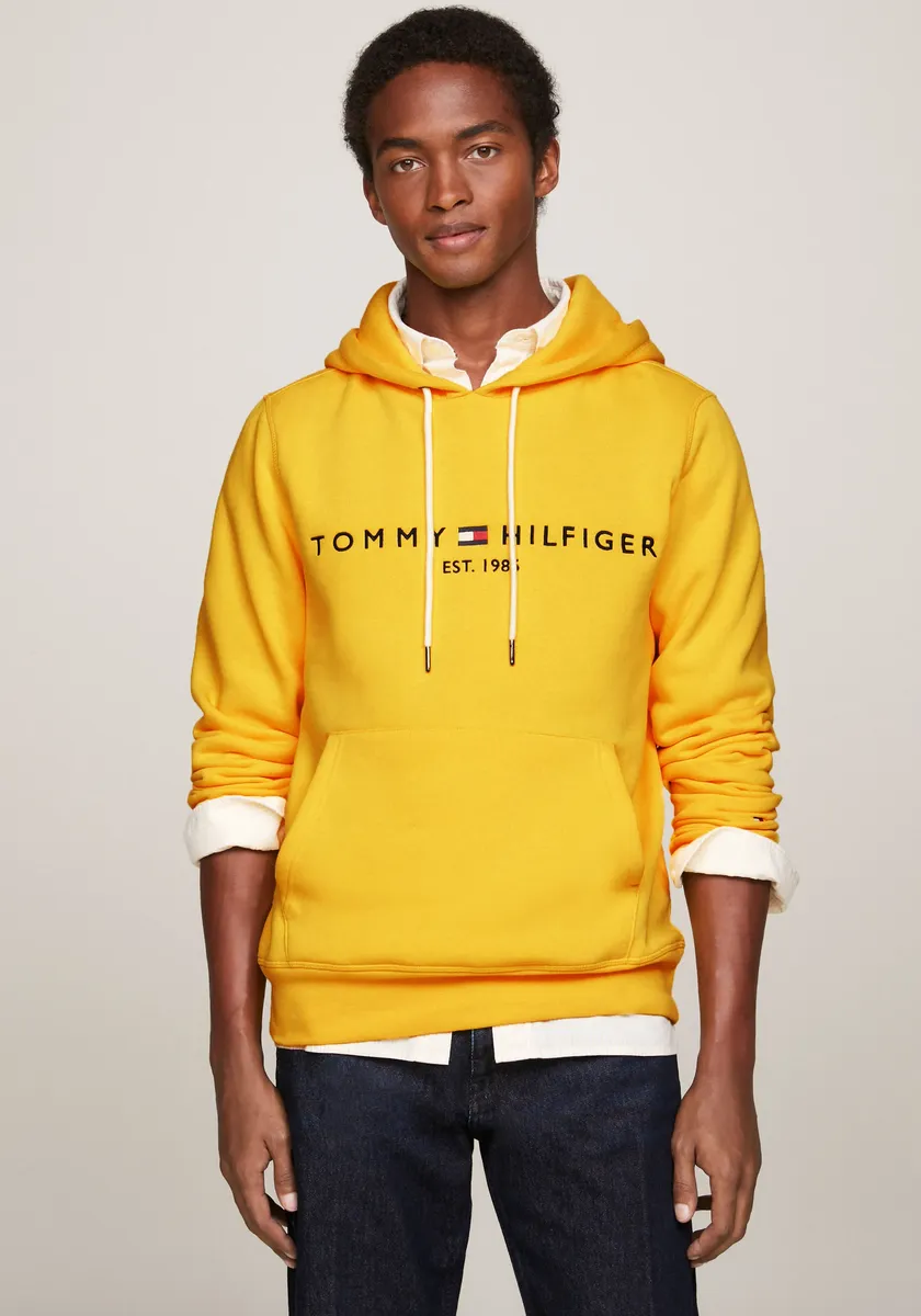 

Толстовка с капюшоном Tommy Hilfiger "TOMMY LOGO HOODY", с капюшоном и карманом-кенгуру, желтый