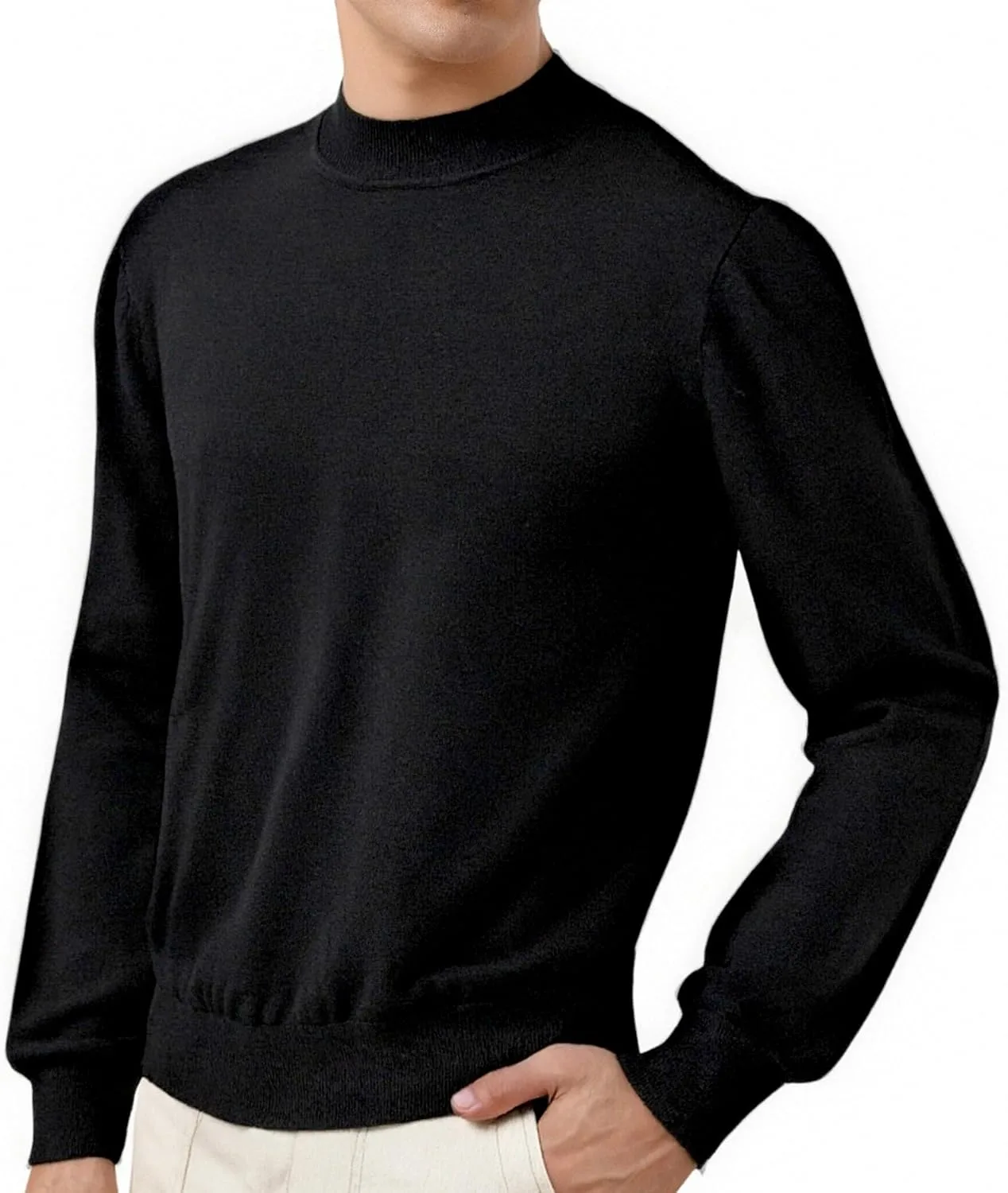 

VPG Crewneck Sweater для мужчин, легкий, Slim Fit, черный/белый/синий