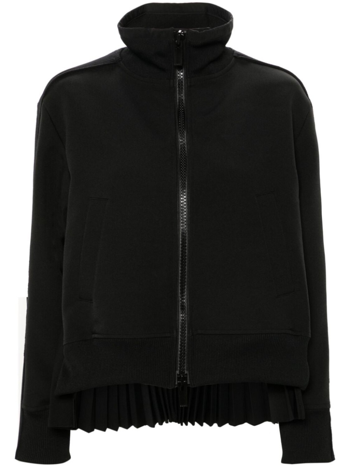 

Sacai плиссированная куртка, черный