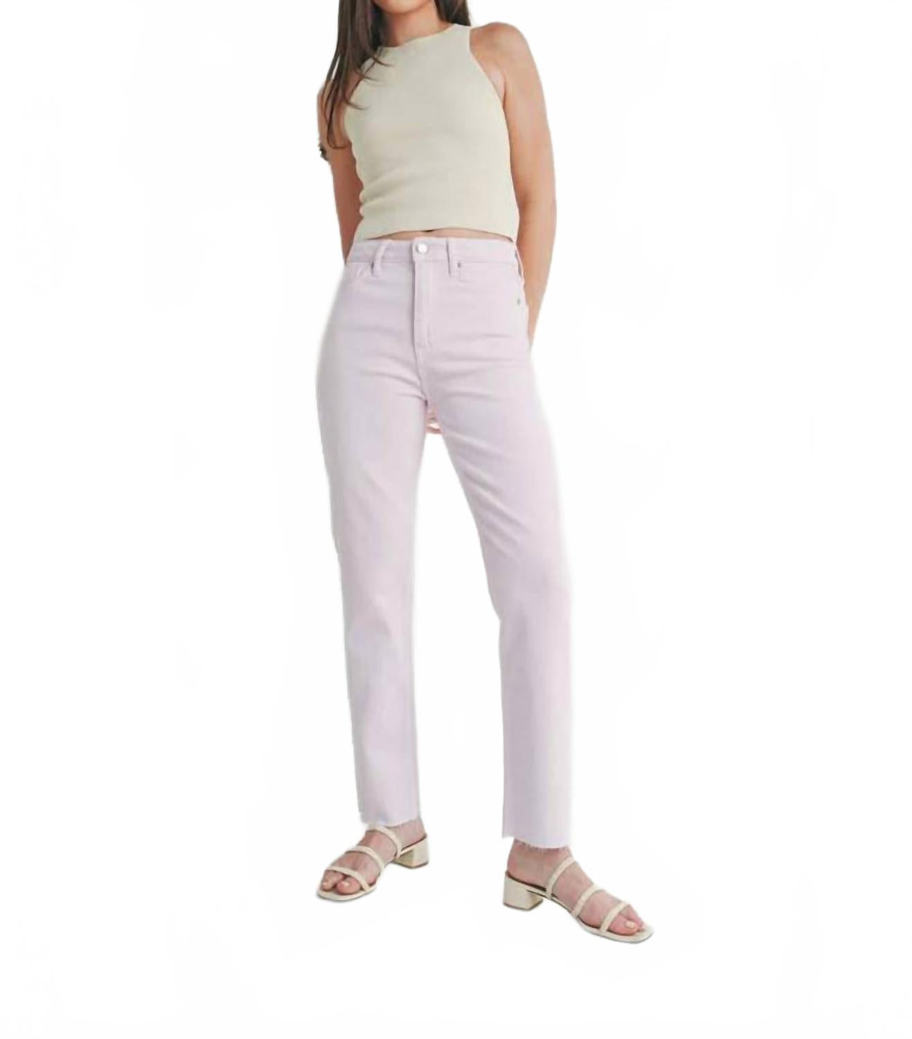 

Straight Talk Лавандовые прямые джинсы JUST BLACK DENIM