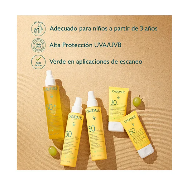Солнечная вода с высокой степенью защиты Vinosun Spf50+ Caudalie, 150 ml — фото 4