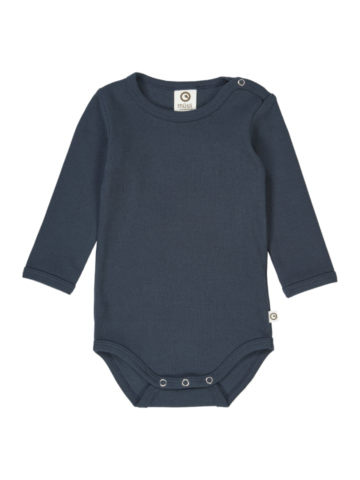 

Müsli Боди с длинными рукавами, темно-синего цвета