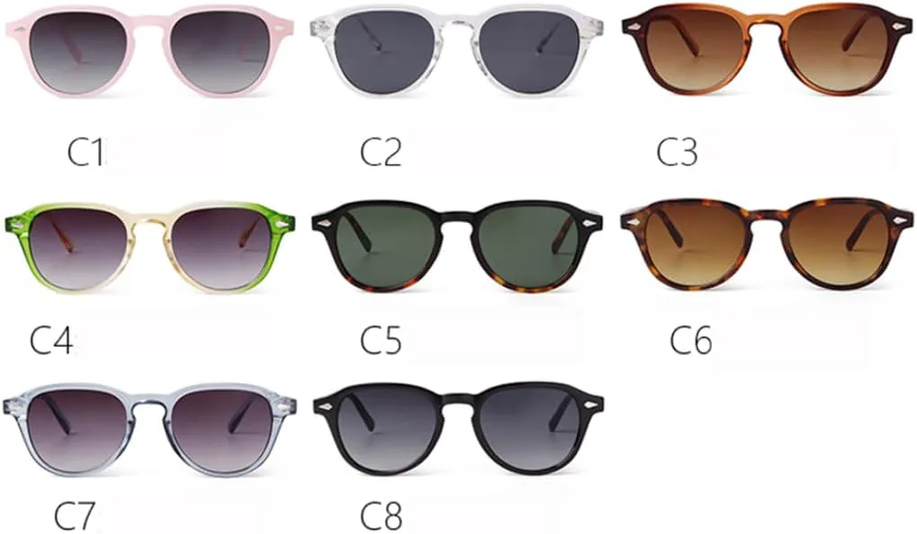 

Модные солнцезащитные очки с прозрачной оправой и заклепками, круглые, для женщин и мужчин, классические солнцезащитные очки с градиентными черными линзами SZVVBKK, 6