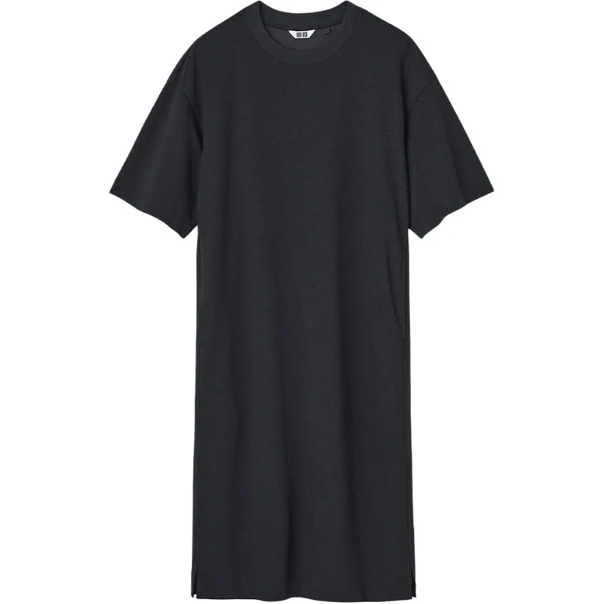 Платье женское с коротким рукавом U Collection SS26 UNIQLO, Black