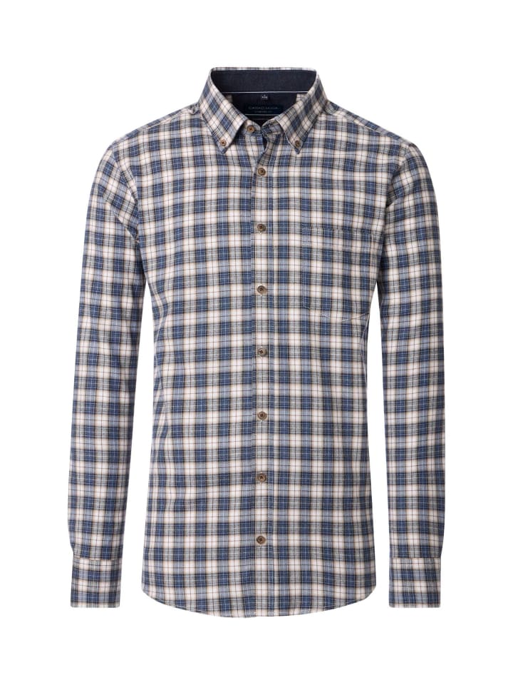 

Повседневная рубашка синего цвета CASAMODA