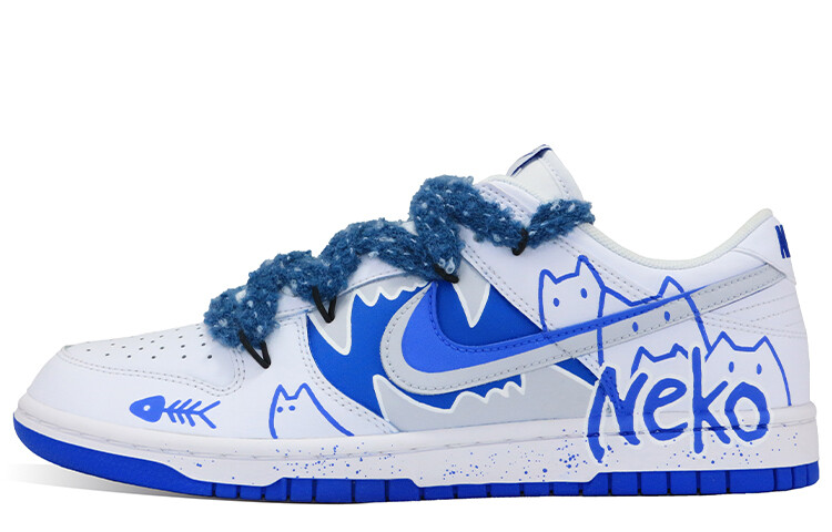 

Кроссовки Nike Dunk Skateboard Shoes Men Low-Top Blue, Синий, Кроссовки Nike Dunk Skateboard Shoes Men Low-Top Blue