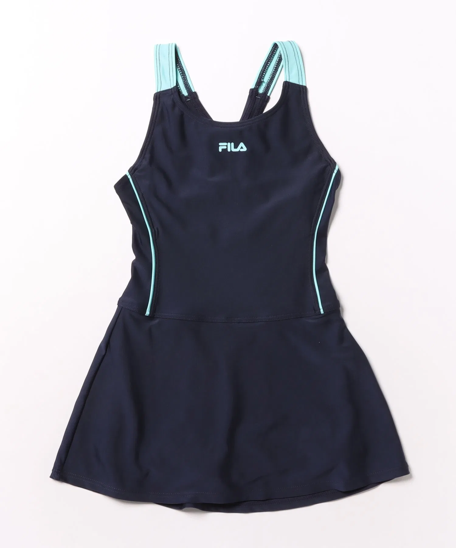 Слитный купальник FILA А-силуэта с боксерскими шортами