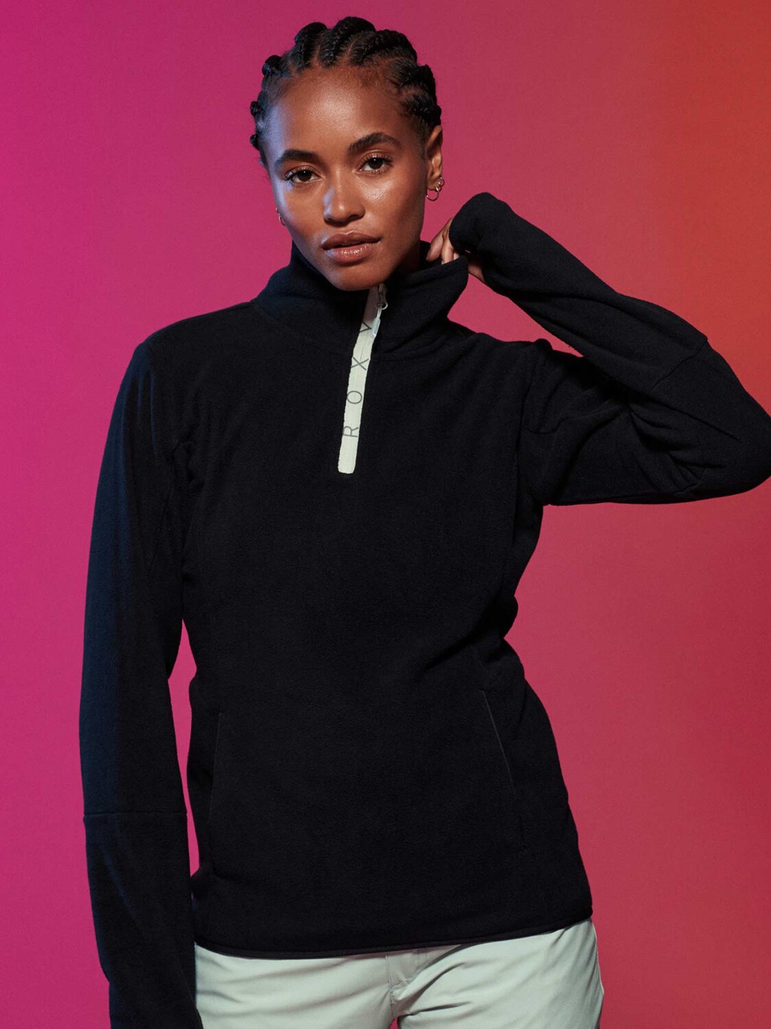 

Толстовка Roxy SAYNA HALF ZIP, черный