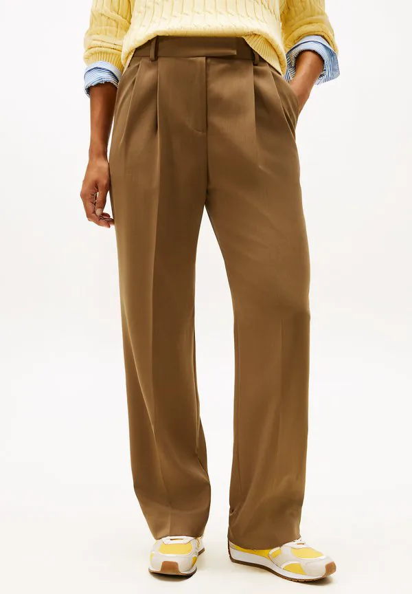 Классические брюки прямого кроя из шерстяной смеси Tommy Hilfiger, Nordic Taupe