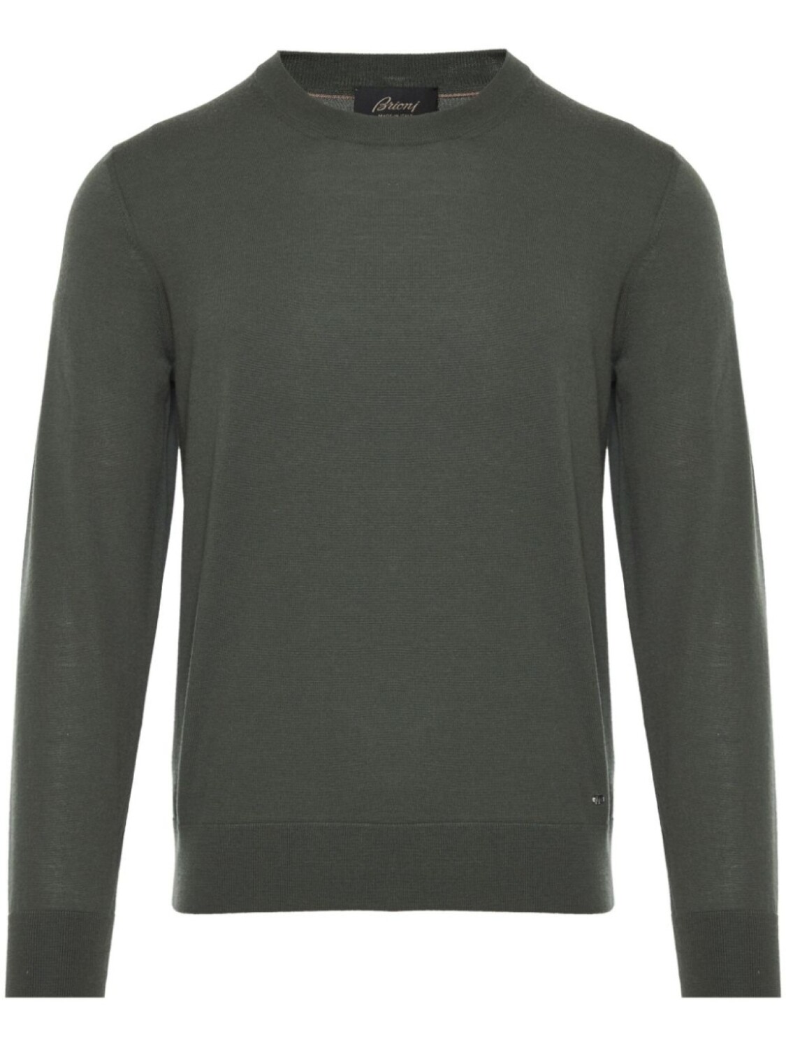 

Brioni шерстяной джемпер тонкой вязки, зеленый