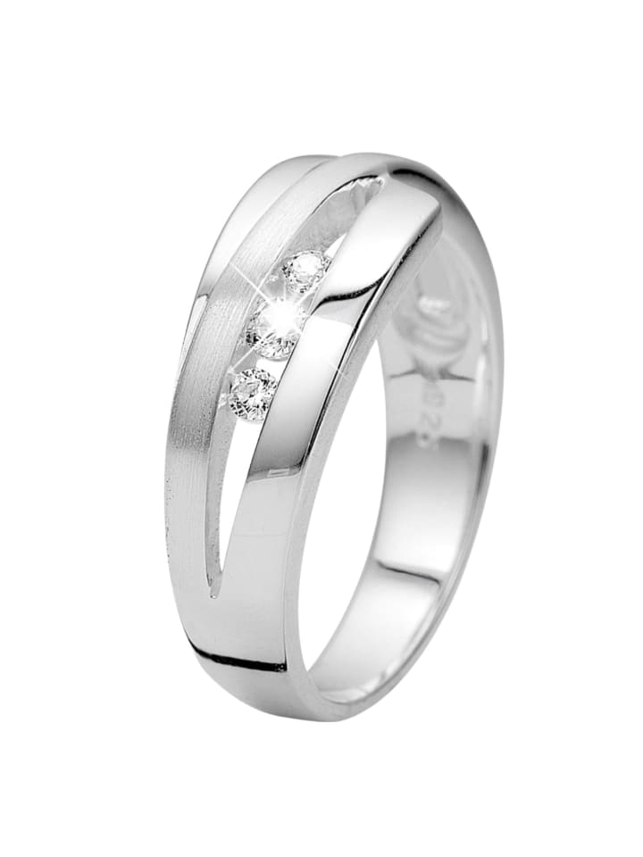 

Lucardi Асимметричное кольцо из серебра 925 пробы