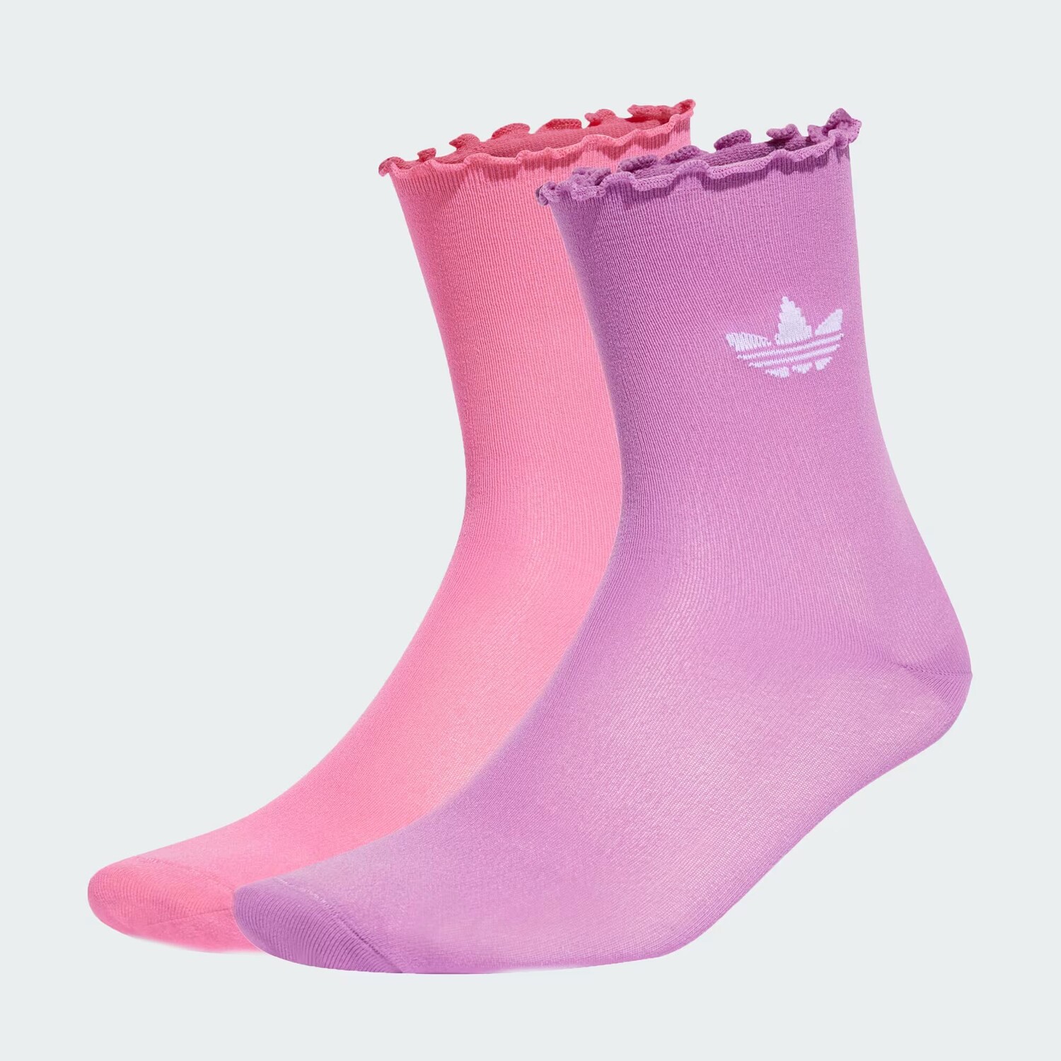 

Полупрозрачные носки с рюшами, 2 пары Adidas, Bliss Pink/Preloved Purple