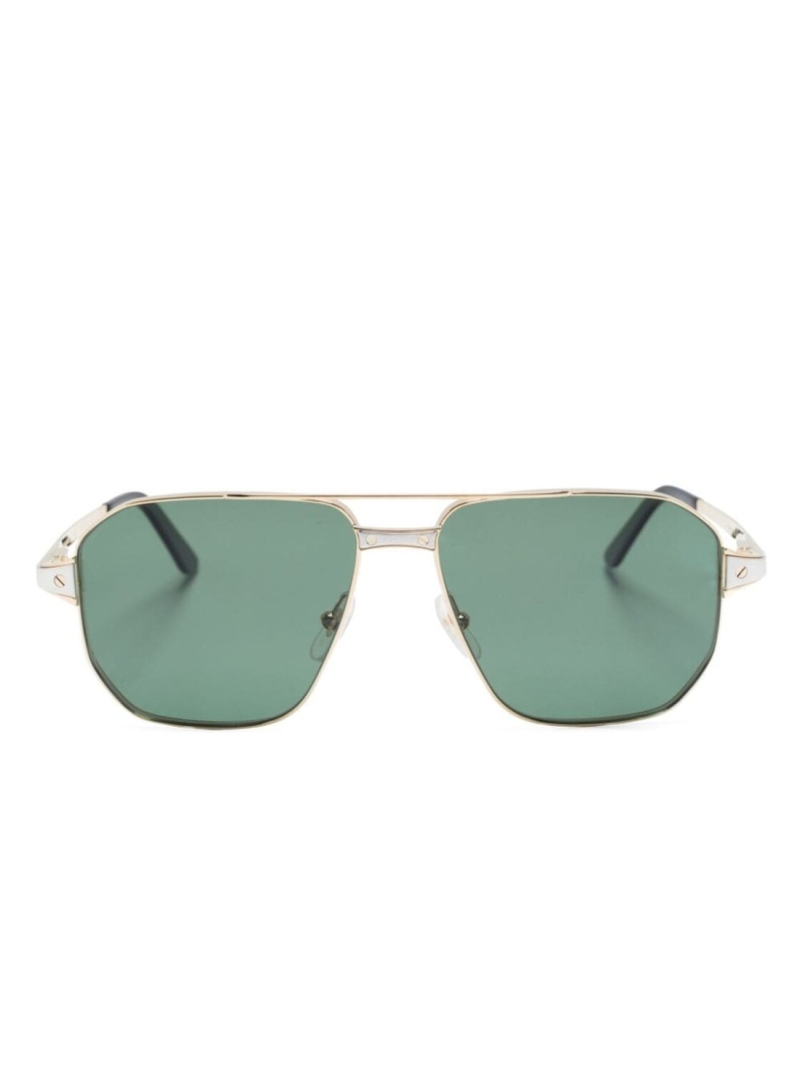 

Cartier Eyewear солнцезащитные очки-пилоты с логотипом, золотистый