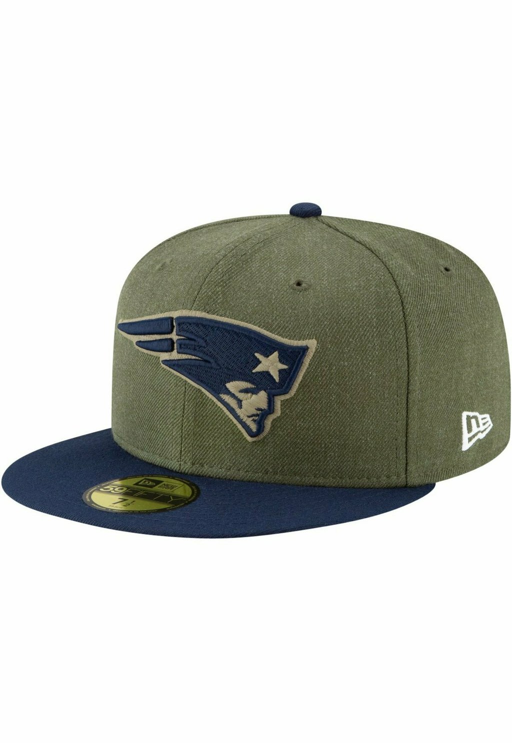 

Бейсболка BAY PACKERS ON FIELD 2018 SALUTE TO SERVICE 59FIFTY New Era, цвет new england patriots