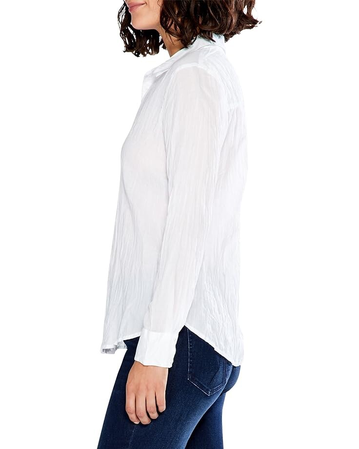 

Рубашка NIC+ZOE Crinkle Shirt, цвет Paper White