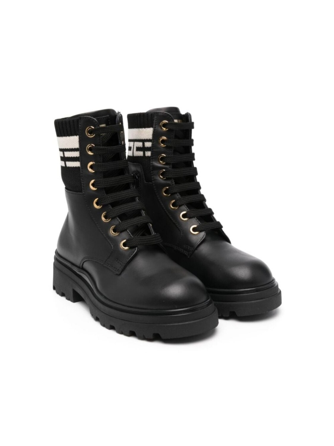 

Elisabetta Franchi La Mia Bambina ботинки с логотипом, черный