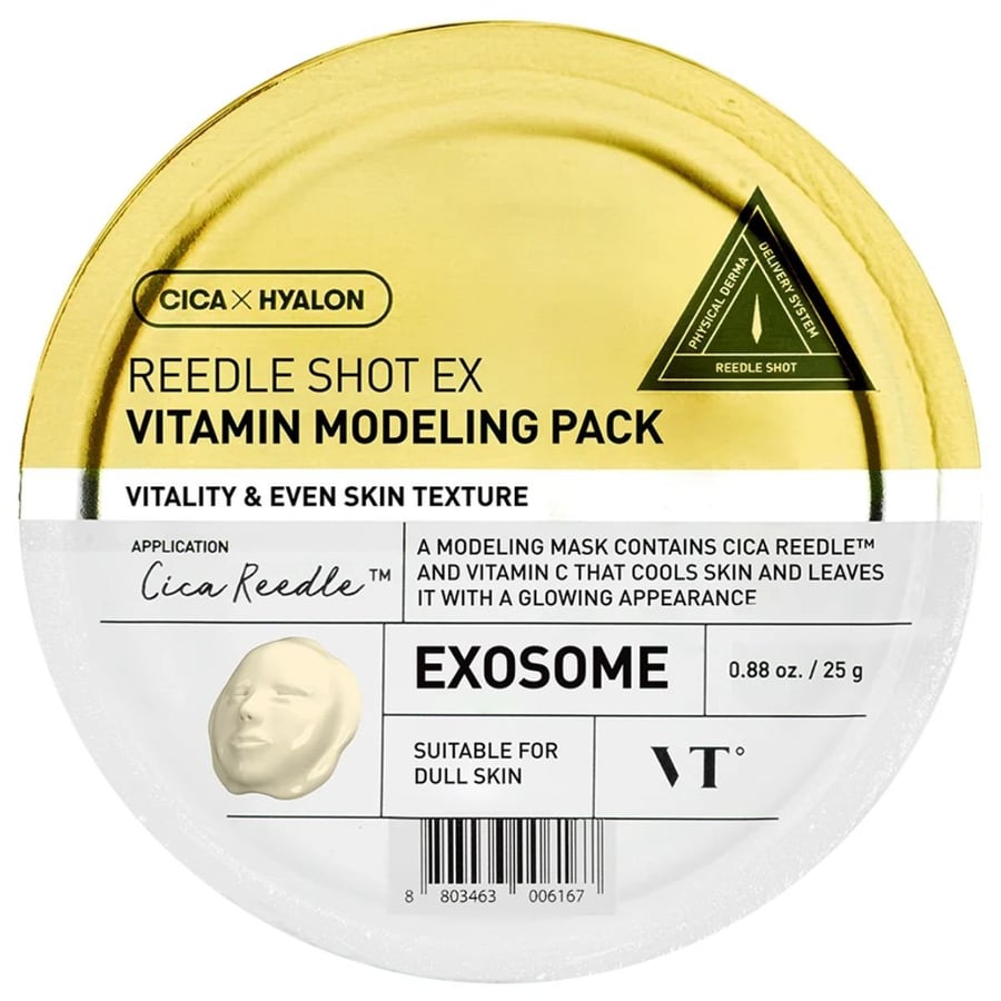 Набор VT Cosmetics — Reedle Shot EX Vitamin Modeling Pack, 3 x 25 г - Моделирующая маска из водорослей с витаминами, набор из 3 штук — фото 2