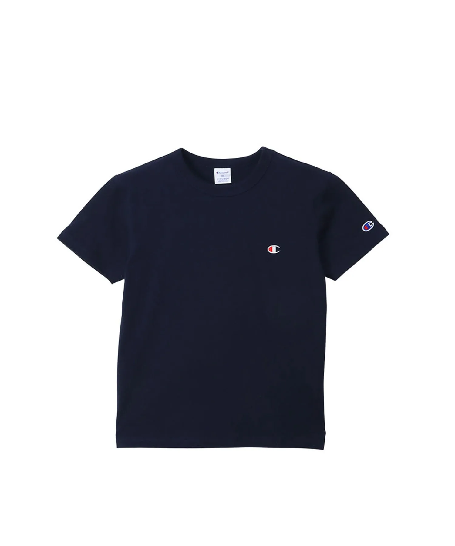 Детская футболка Champion Basic C Logo короткий рукав темно-синяя