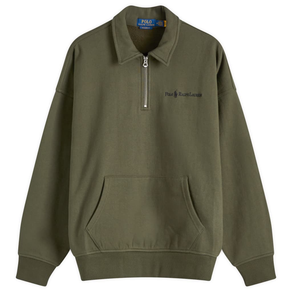 

Толстовка с молнией на четверть Polo Ralph Lauren, цвет armadillo