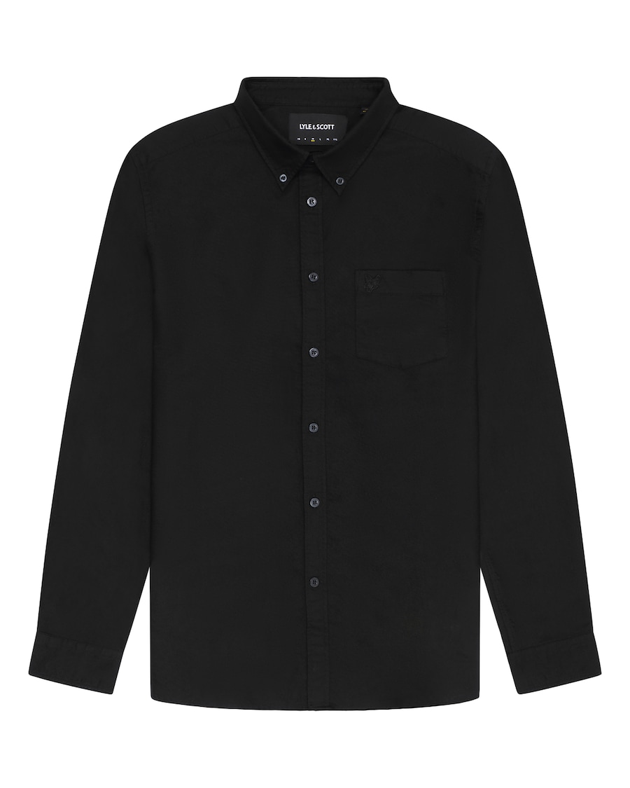 

Рубашка на пуговицах классического кроя Lyle & Scott, черный