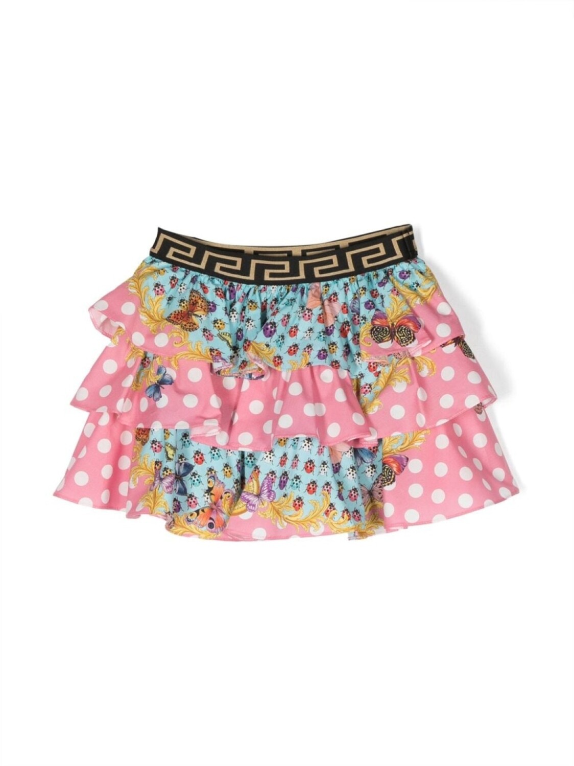 

Versace Kids юбка Butterflies с оборками, розовый