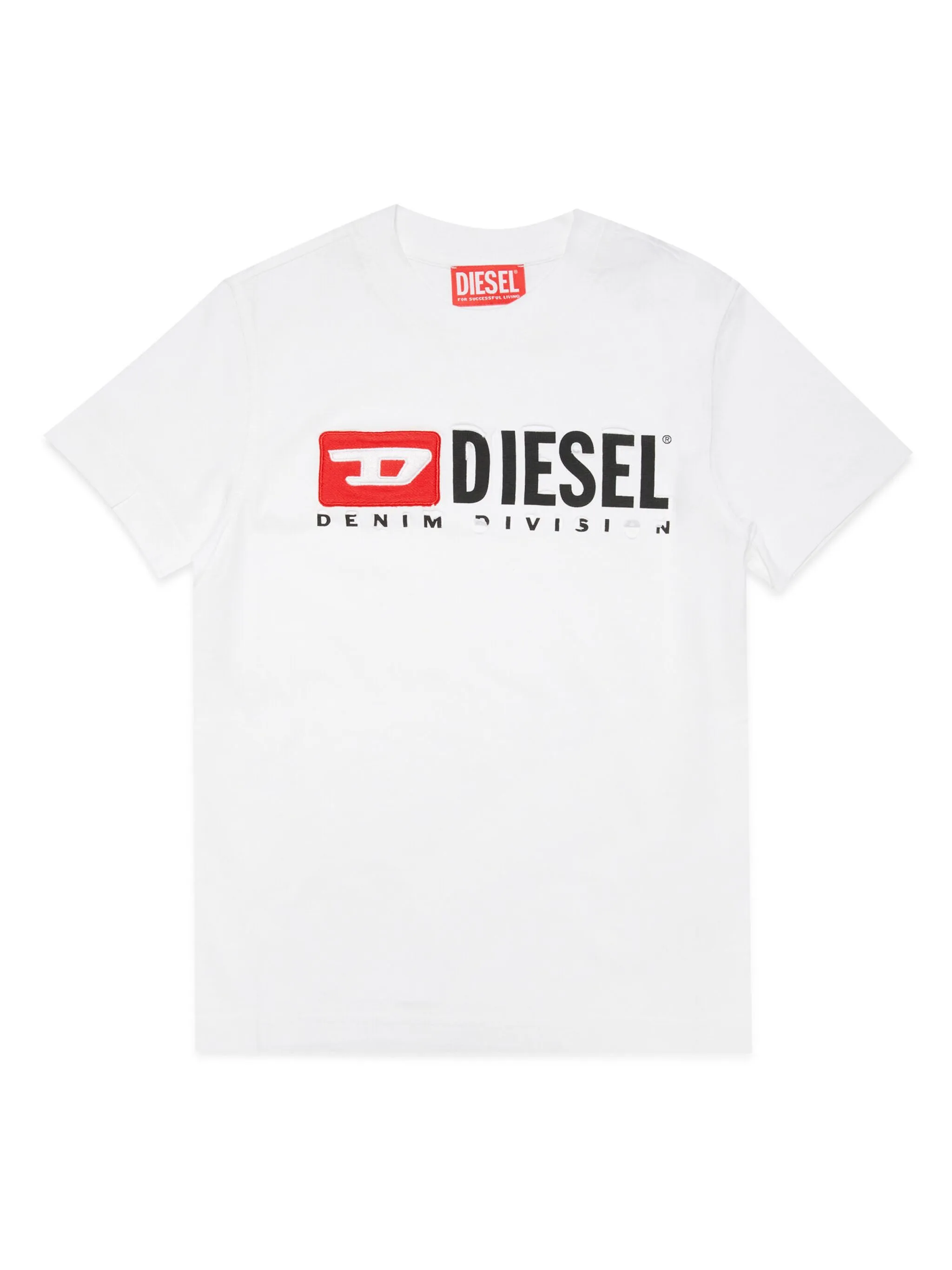 

Футболка с эффектом потертости Diesel Kids, белый