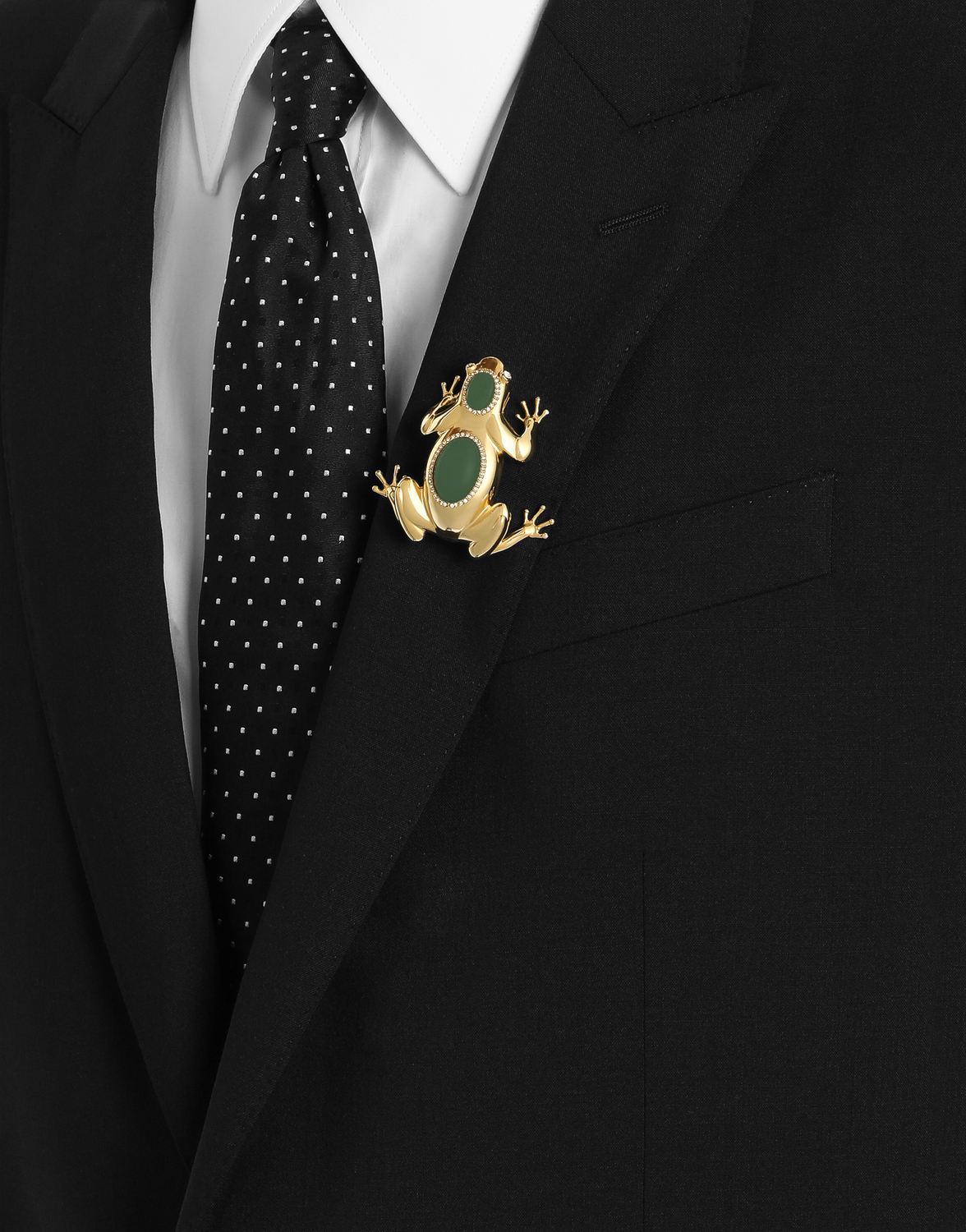 Брошь в форме лягушки Sartoria DOLCE & GABBANA, золотой — фото 2