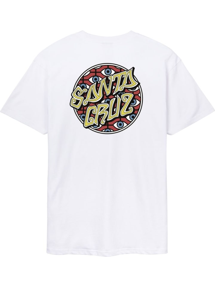 

Футболка Salba Eyes Dot T-Shirt белого цвета Santa Cruz