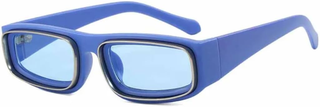 

Солнцезащитные очки с защитой UV400 | Панковская оправа, линзы конфетных цветов | Для женщин и мужчин, для занятий спортом на открытом воздухе и вождения DSVIGF, Blue Blue