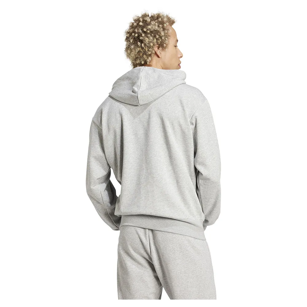 Худи adidas Essentials Big Logo French Terry, серый — фото 2