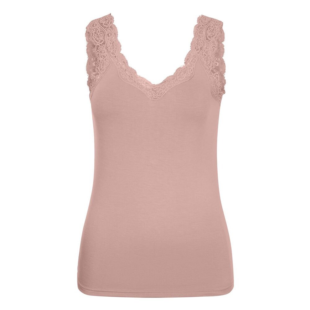 

Футболка без рукавов Pieces Barbera Lace, розовый