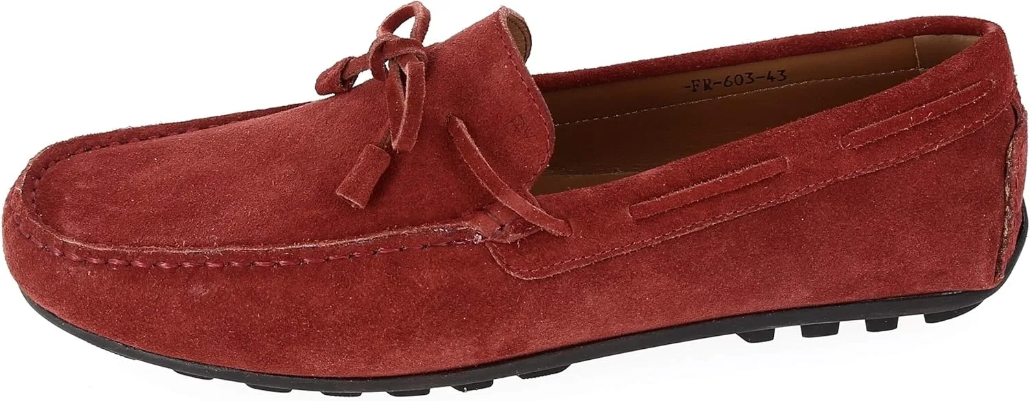 Мужские лоферы от Natural Shoes, цвет Bordo 603 Belym, красный — фото 3