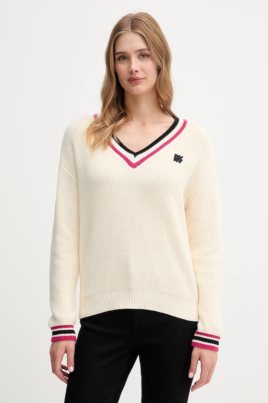

Свитер хлопковый Dkny, бежевый