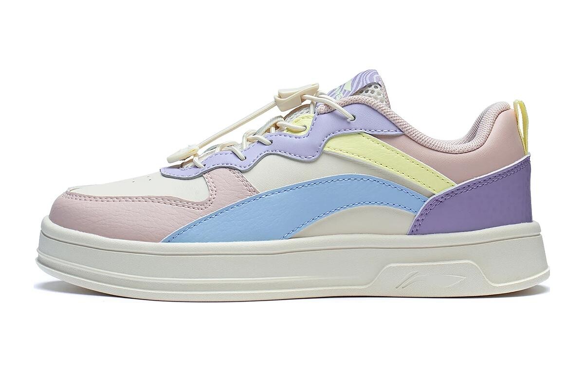 

Кроссовки LINING YOUNG Kids Lifestyle Shoes GS Low-top White/pink/blue
