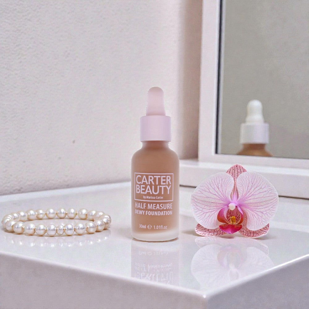 Тональный крем Half Measure Dewy Foundation - Pecan Pie от Carter Beauty для женщин - 30 мл - упаковка из 2 штук, прозрачный — фото 2