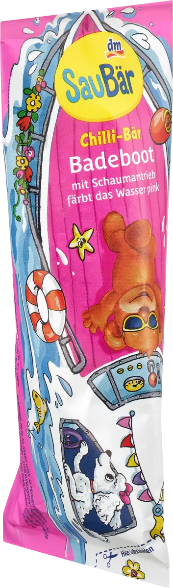 

Детская добавка для ванны Chilli Bear Bath Boat розовая 1 шт. SauBär