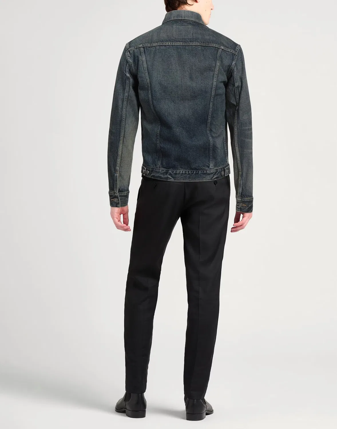 Джинсовая куртка SAINT LAURENT синяя — фото 3