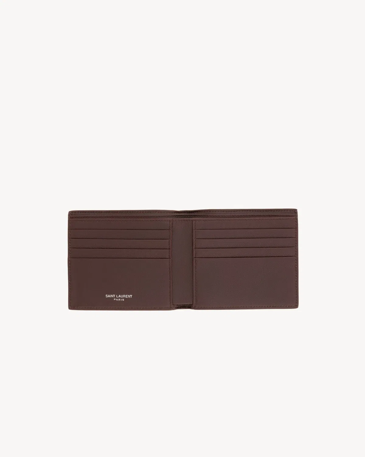 Кошелек TINY CASSANDRE East/West из угря SAINT LAURENT, коричневый — фото 3