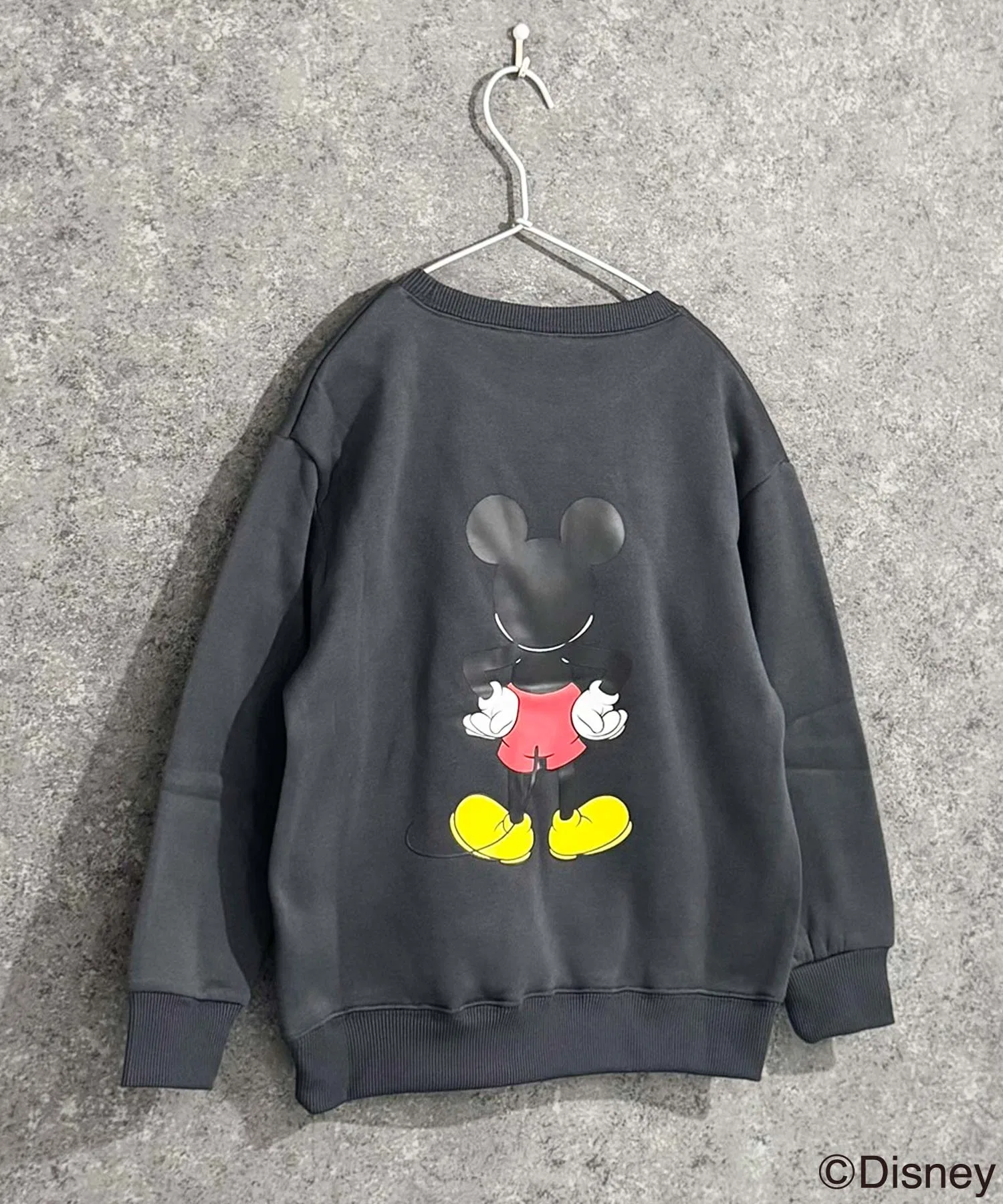 【Disney】MICKEY Толстовка оверсайз с флисовой подкладкой в виде Микки Мауса
