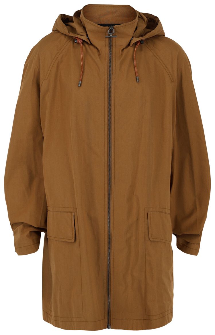 

Куртка-парка с капюшоном Ferragamo, коричневая