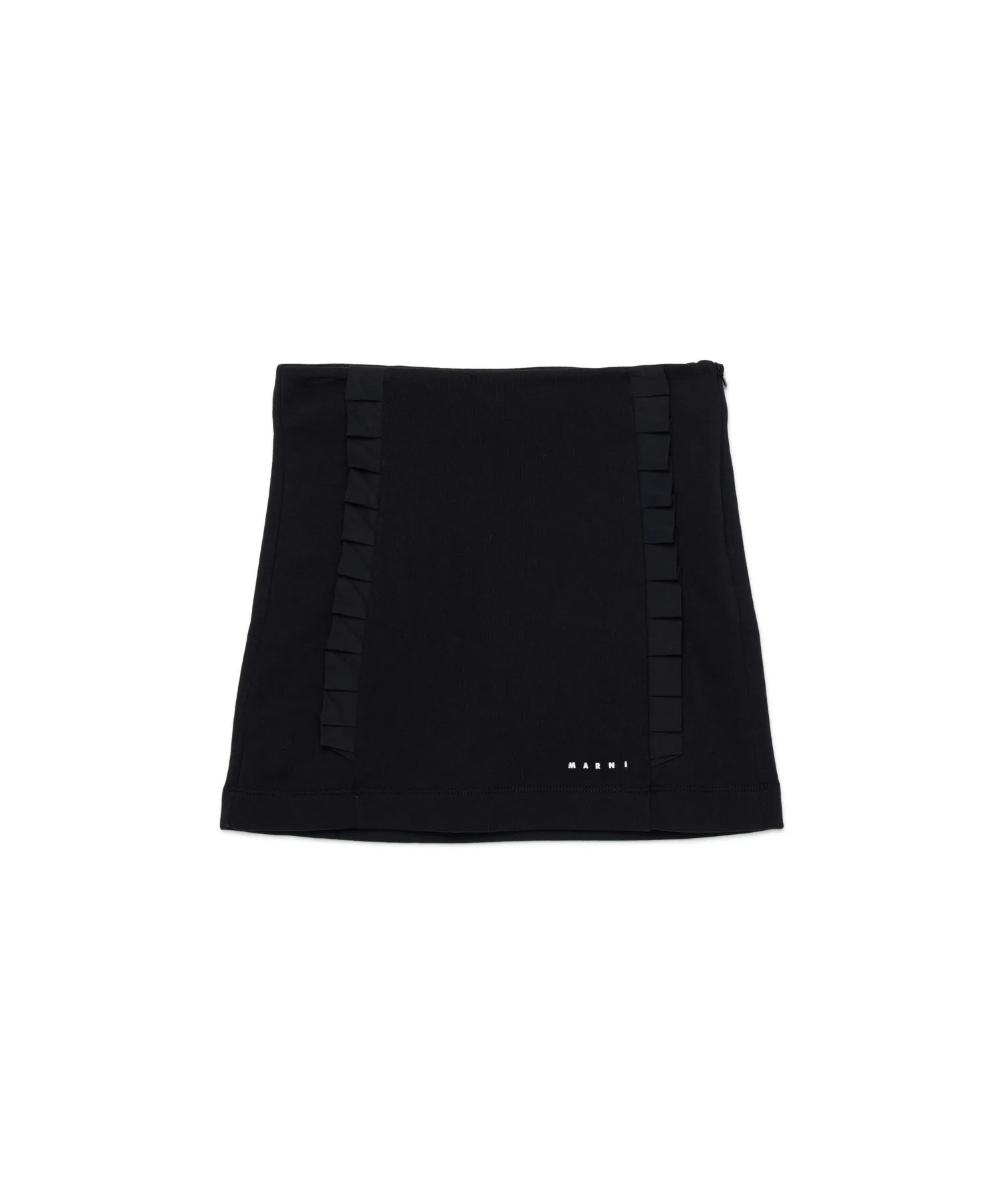 Детская юбка MARNI из хлопка чёрного цвета