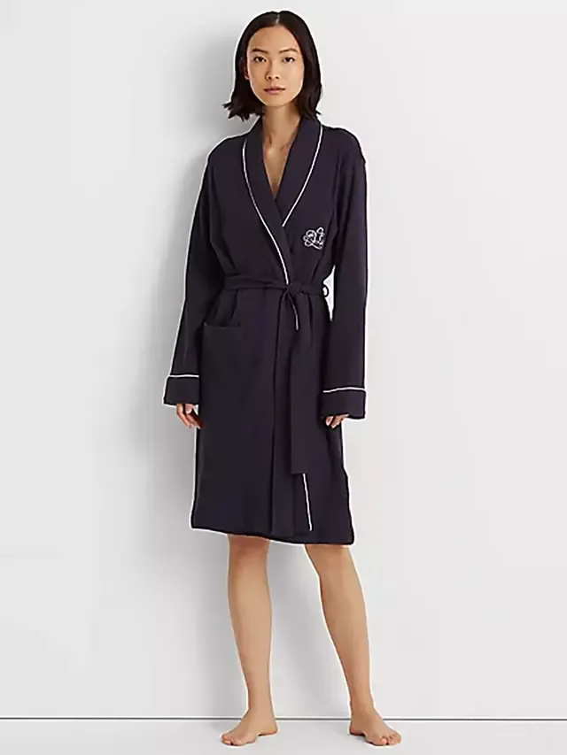 Халат с воротником-шалью Lauren Ralph Lauren, Navy