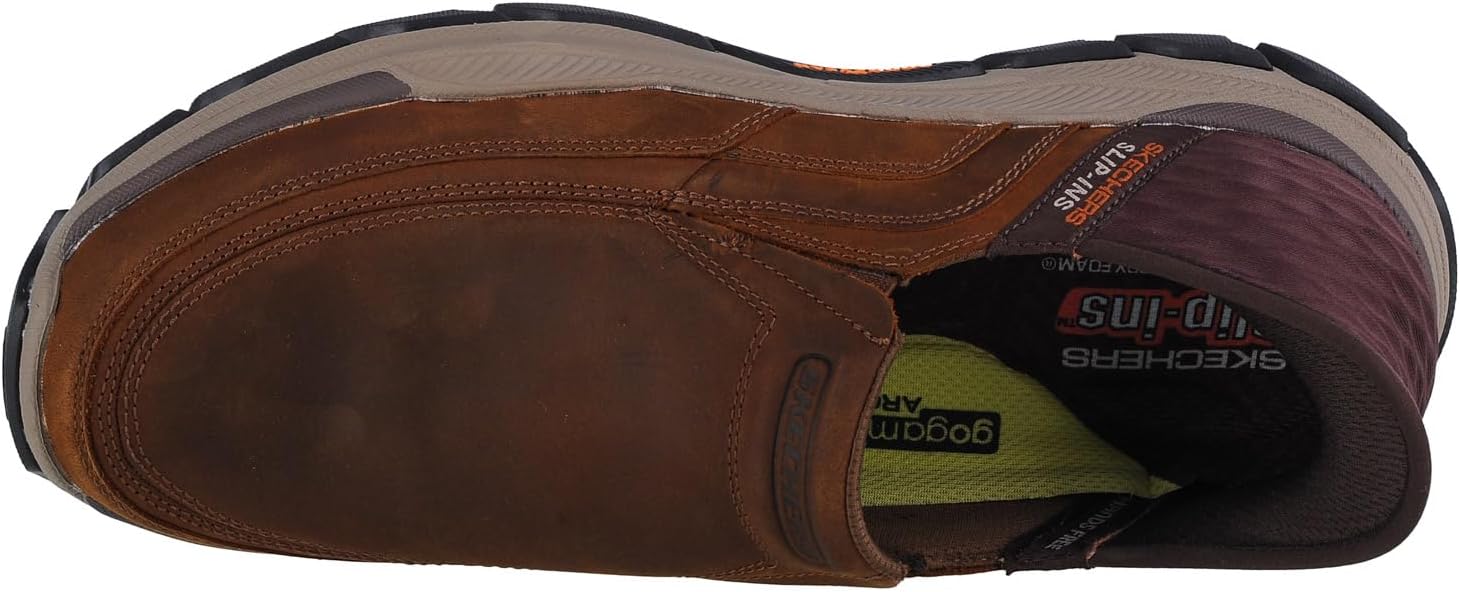 Мужские кроссовки Skechers USA Respected - Elgin 204810, коричневый — фото 4