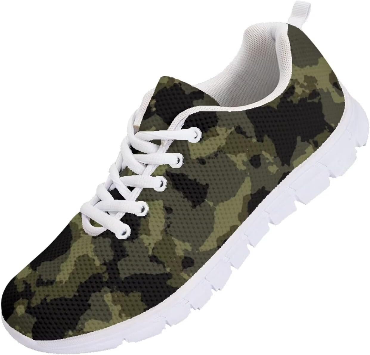 

Мужские кроссовки Funnydude Funny Print для тенниса, спортивные, удобные, дышащие, с сетчатым верхом, Camo