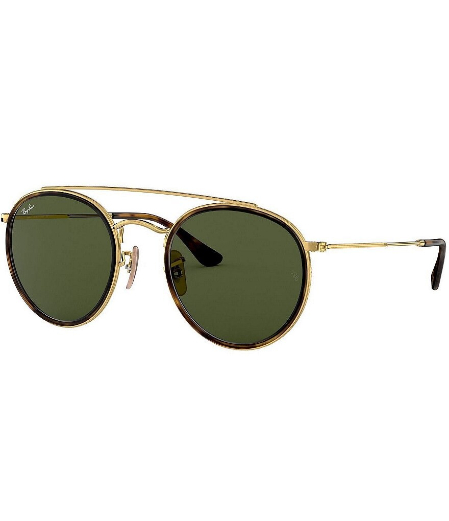 

Круглые солнцезащитные очки Ray-Ban унисекс 0RB3647N 51 мм, золотой