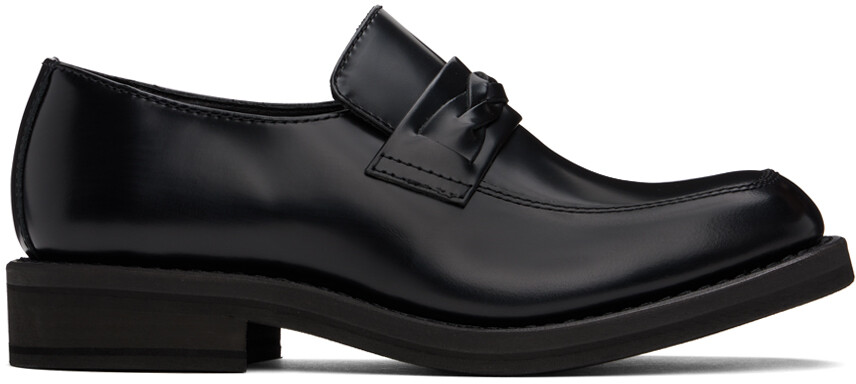 

Черные мокасины Nakano OUR LEGACY, Glazed black leather