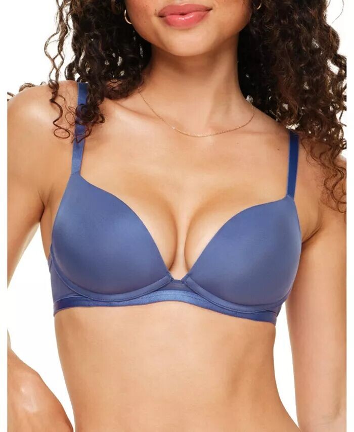 

Женский бюстгальтер Elora Push Up с глубоким вырезом Adore Me, синий