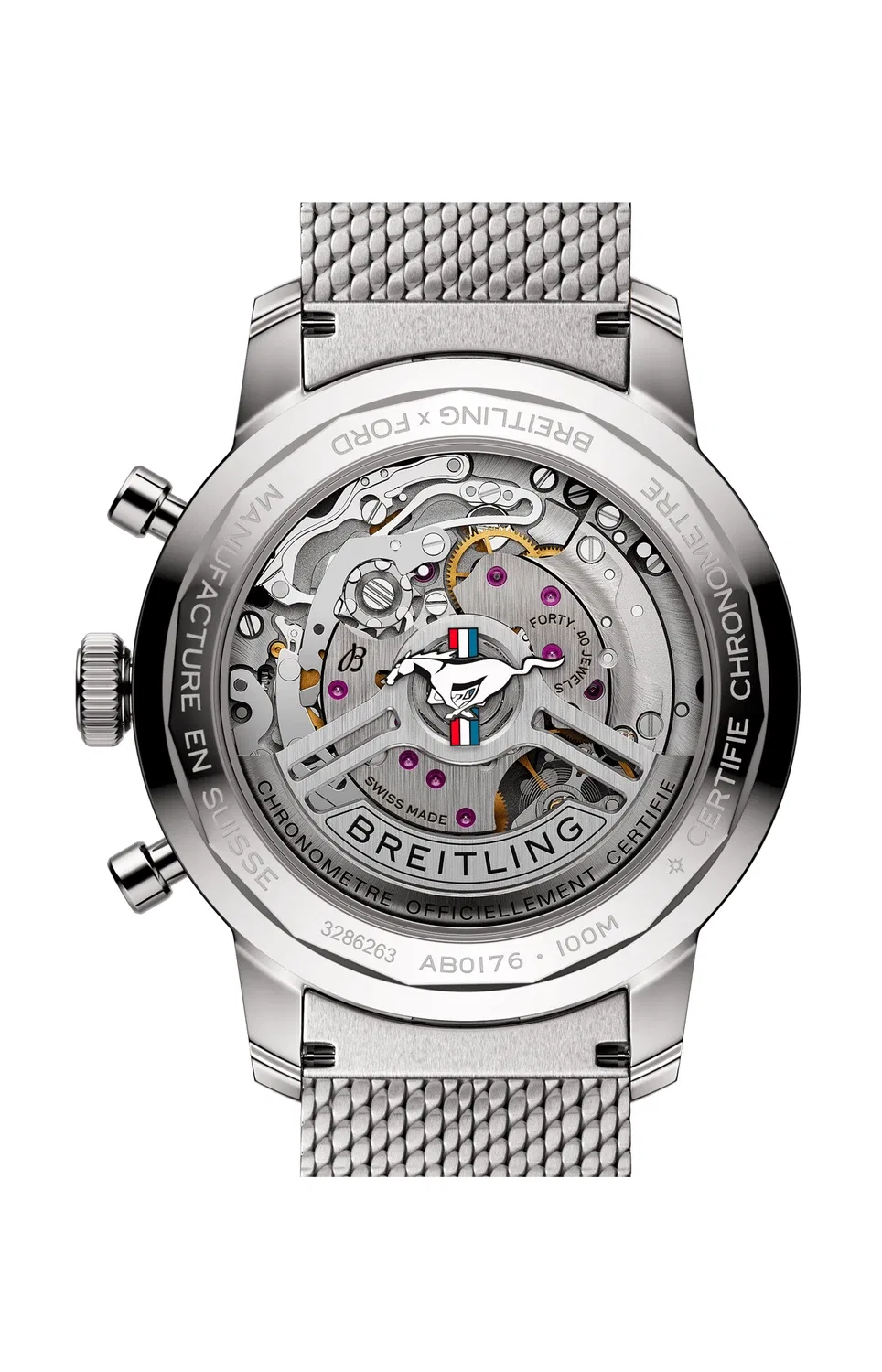 ТОП ТАЙМ B01 ФОРД МАСТАНГ - AB01762A1L1A1 BREITLING, черный — фото 2
