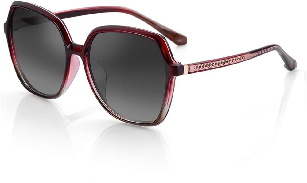 

Защитные поляризованные солнцезащитные очки ProtectionFashion для женщин, модель «кошачий глаз», увеличенного размера, винтажный металлический градиент, защита от УФ-излучения UV400 JWMSXYQR, D7327-c4